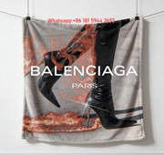 BALENCIAGA Fire Heel Flannel Sofa Throw Blanket for Wall Decor BA064
